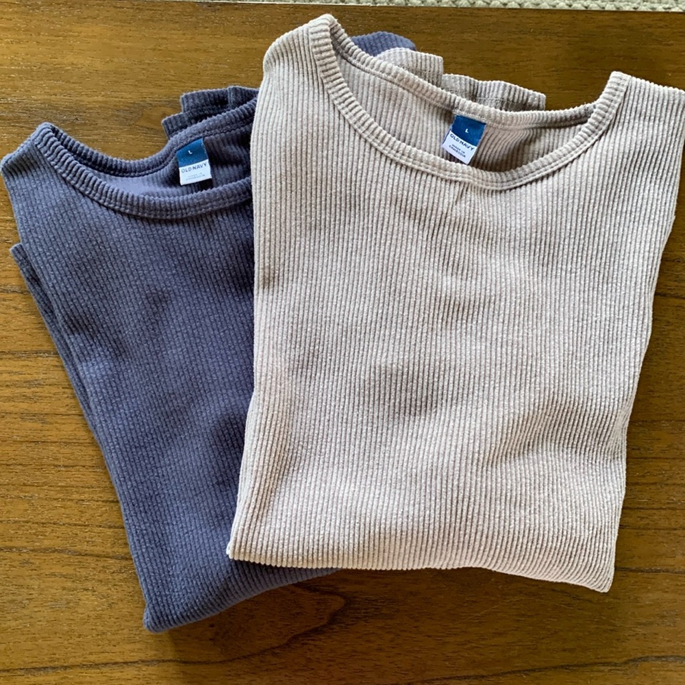 Old Navy rib knit tees